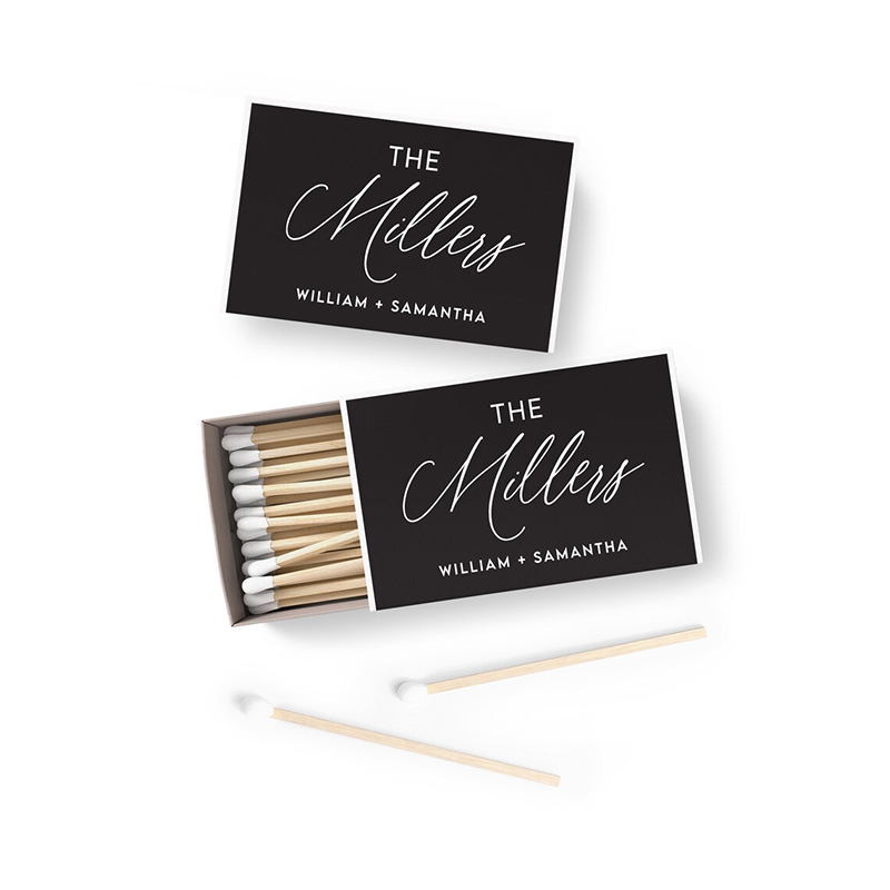 Personalised Candle Label - 50/100PCS Personalized Matchbox Stickers Custom Wedding