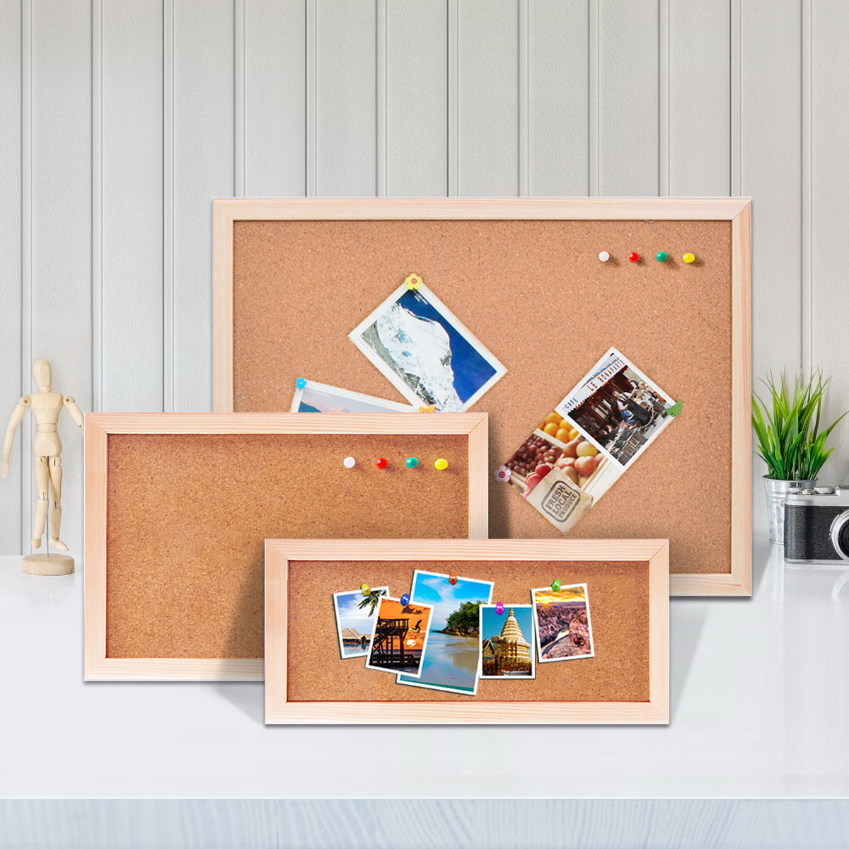 Vintage Pine Wood Frame Cork B - Engraved Wood Frame ulasan dan harga