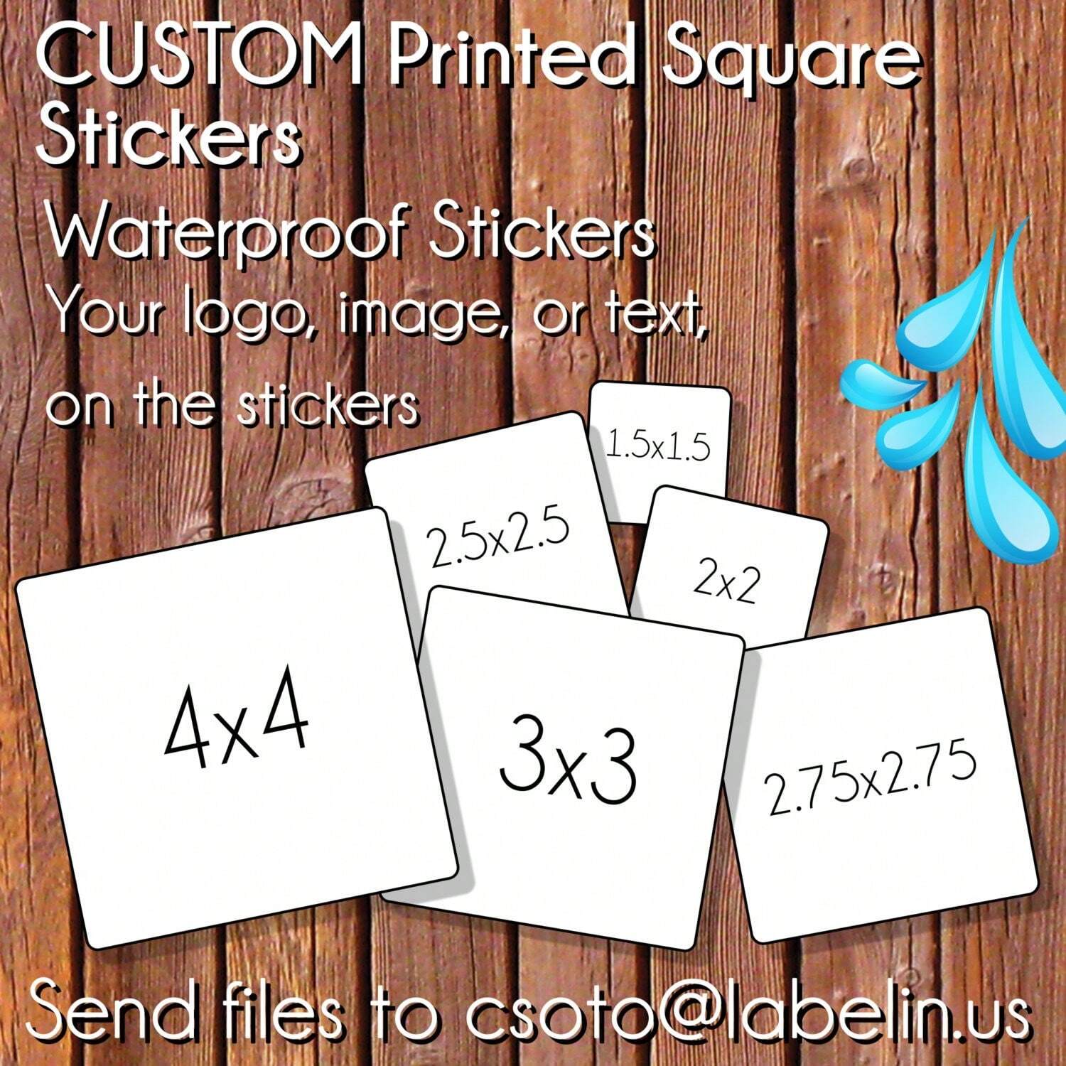 Custom stickers 4-8 cm persona - Personalised Candle Label ulasan dan harga