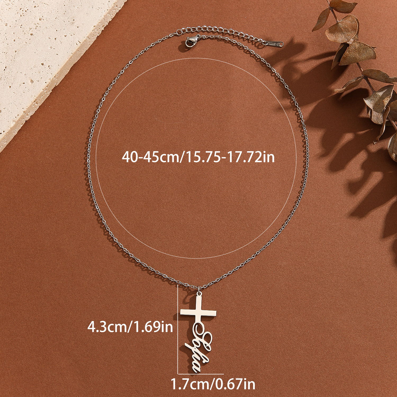 1pc Personalized Easter Gift S - Name Necklace Custom ulasan dan harga