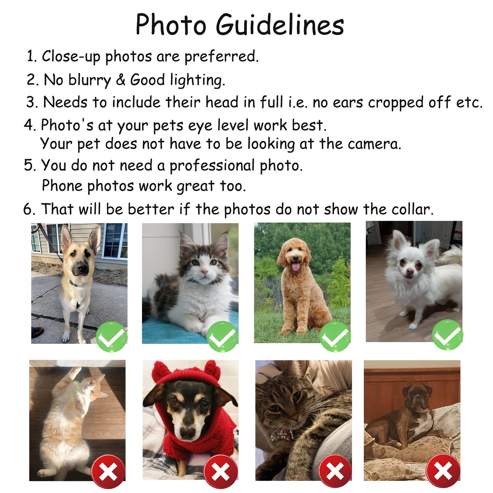 1PC Custom Dog Cat Portrait 2D - Pet Portrait Custom ulasan dan harga