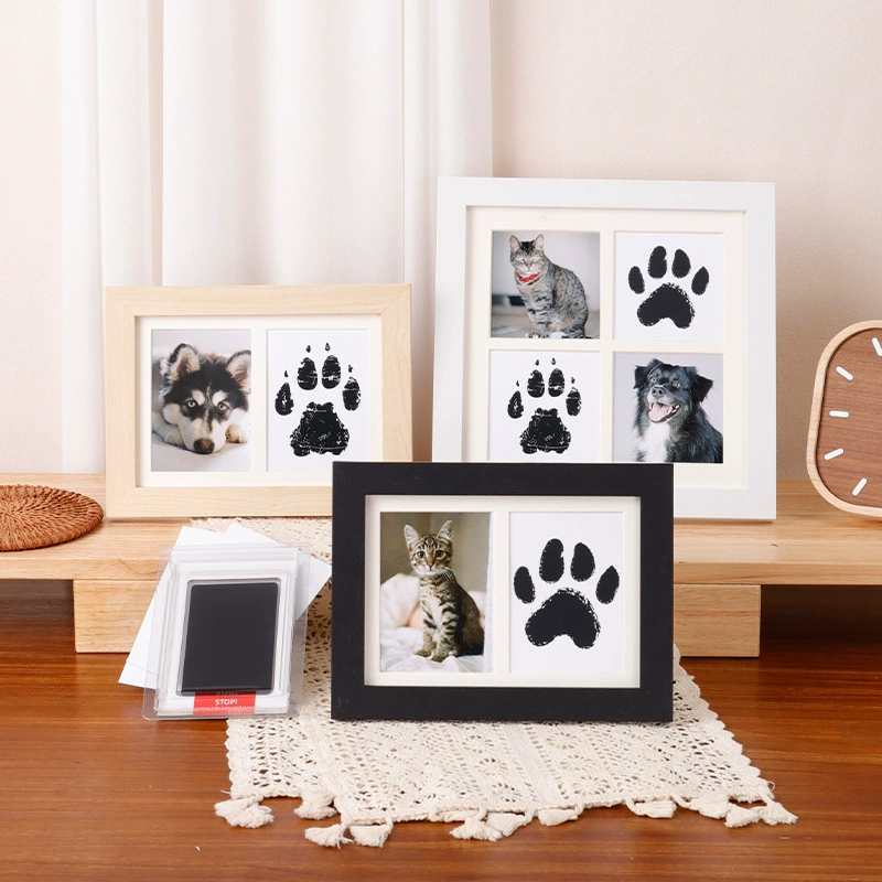 Diy Wooden Baby Pet Paw Print  - Engraved Wood Frame ulasan dan harga