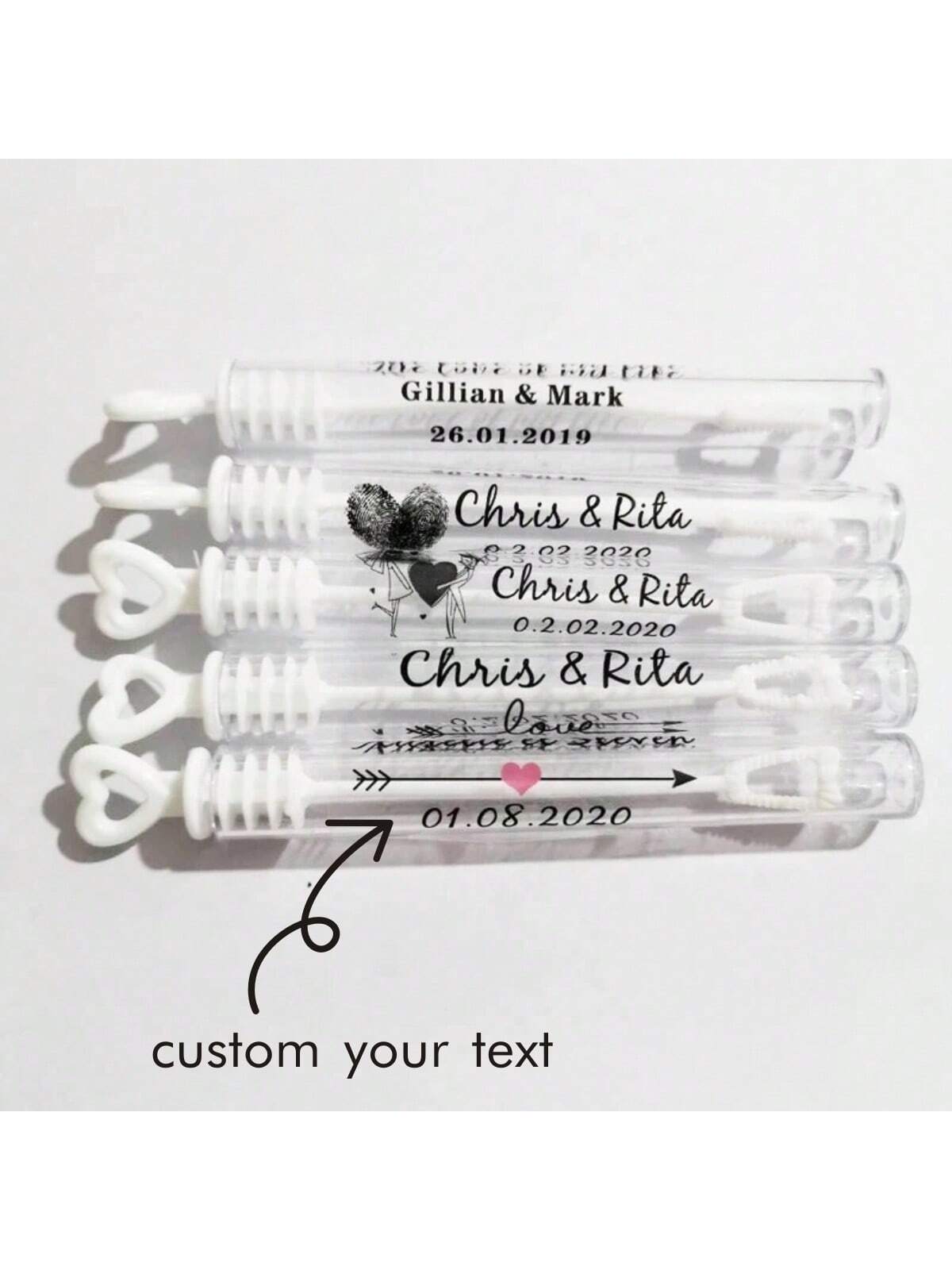 100 Wedding Bubble Tags Bubble - Personalised Candle Label ulasan dan harga