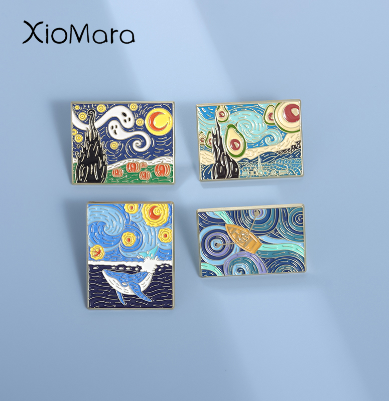 Abstract Oil Painting Enamel P - Custom Night Sky ulasan dan harga
