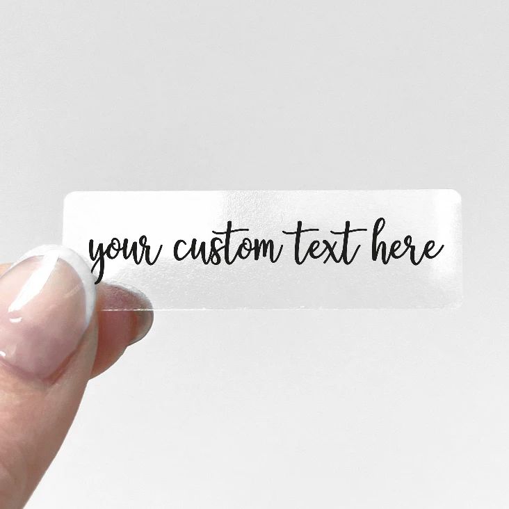 Custom Transparent Sticker Per - Personalised Candle Label ulasan dan harga