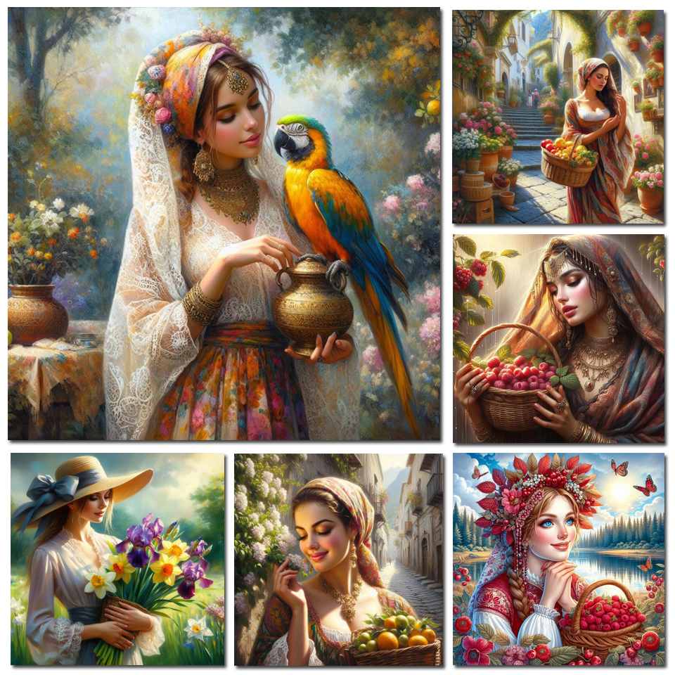 1pc frameless Diamond Painting - Photo Mosaic Print ulasan dan harga