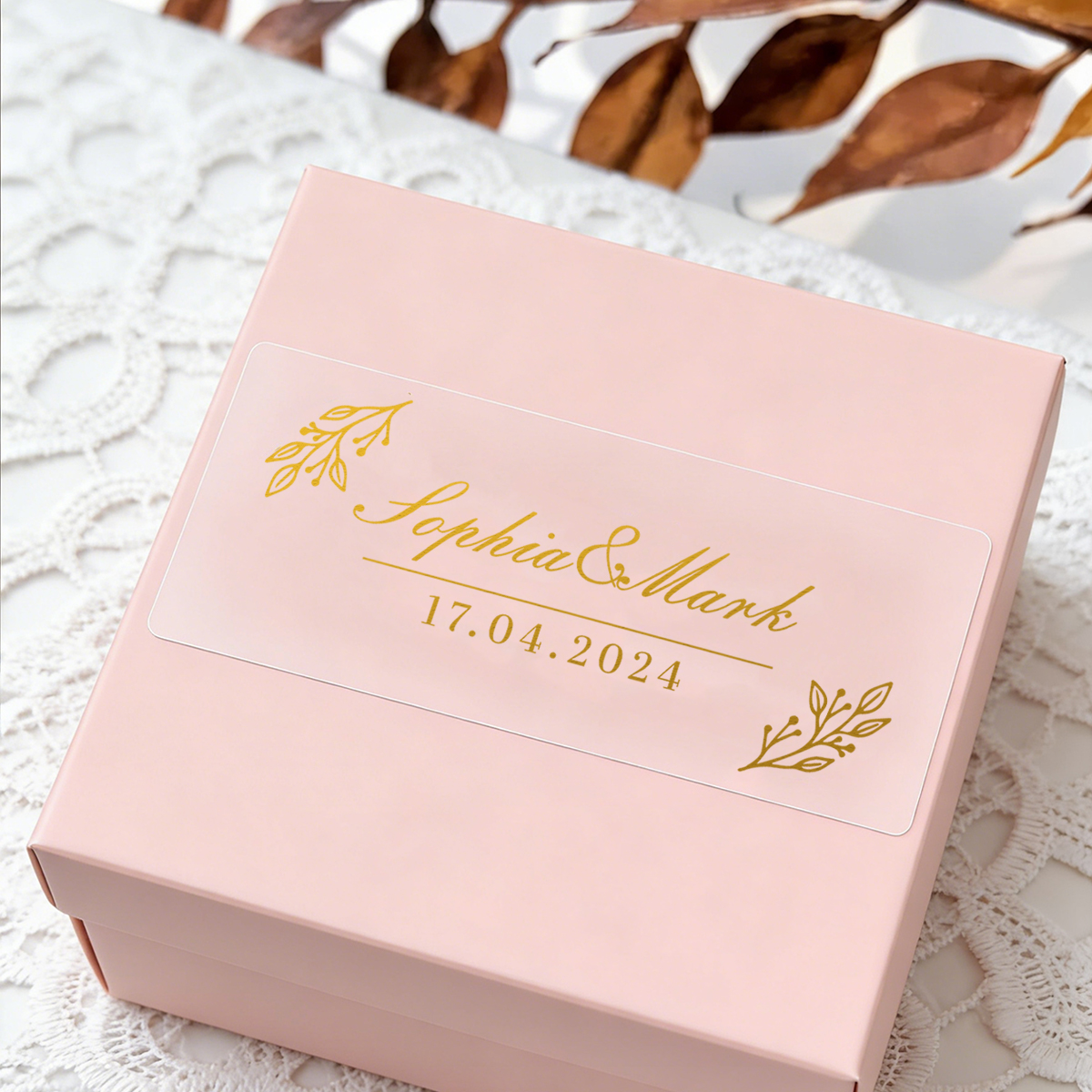30-300Pcs Custom Wedding Stick - Personalised Candle Label ulasan dan harga