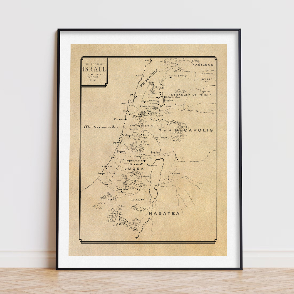 Tel Aviv Map Print Israel City - Custom Star Map ulasan dan harga