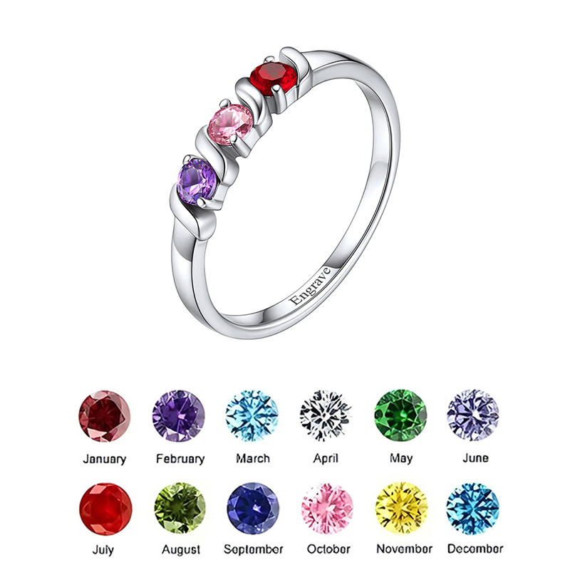 Personalized Names Ring with 1 - Initial Ring Custom ulasan dan harga
