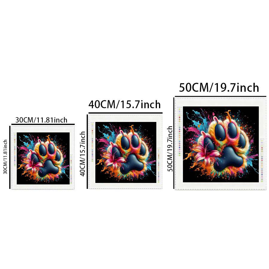 1 piece - 5D-DIY - Flocking cl - Photo Mosaic Print ulasan dan harga