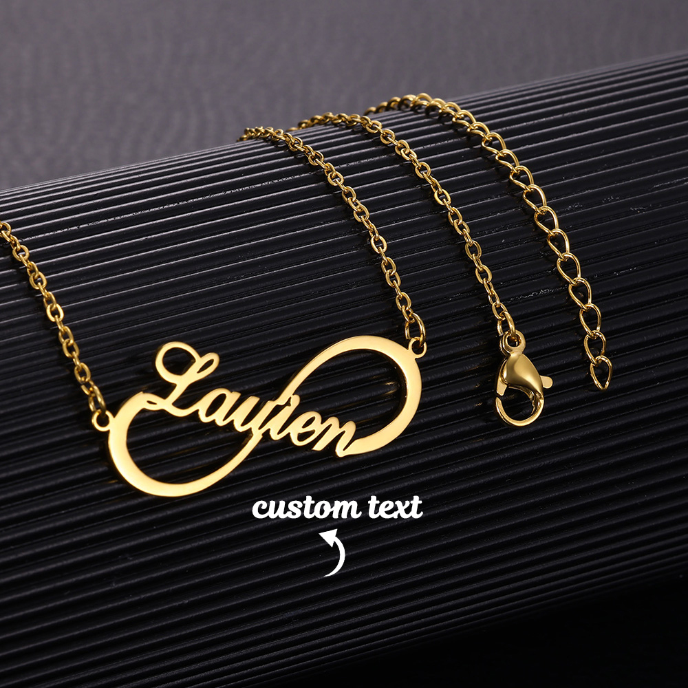 Custom Name Infinity Necklaces - Name Necklace Custom ulasan dan harga