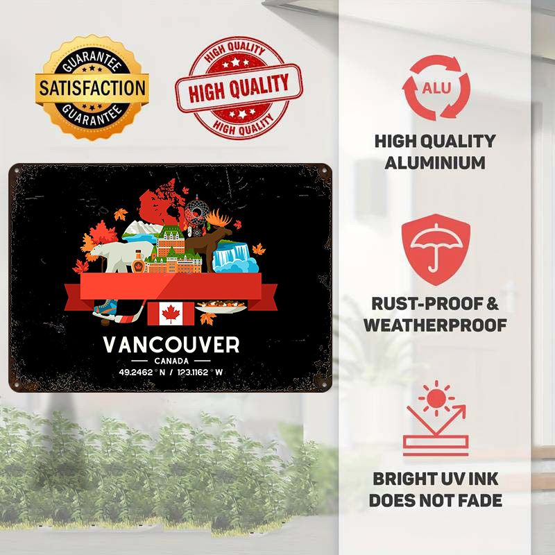 Vancouver City Map Printed Pos - Custom Map Poster ulasan dan harga