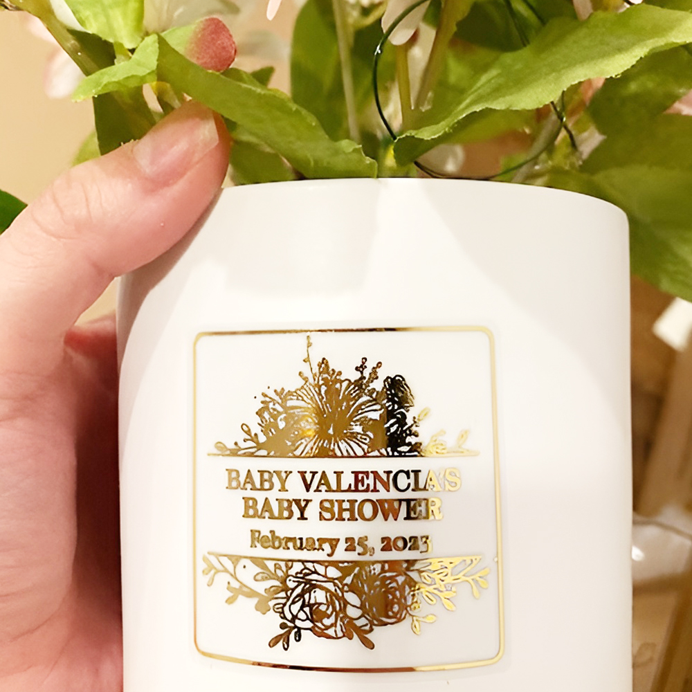 50 sheets Personalized Wedding - Personalised Candle Label ulasan dan harga