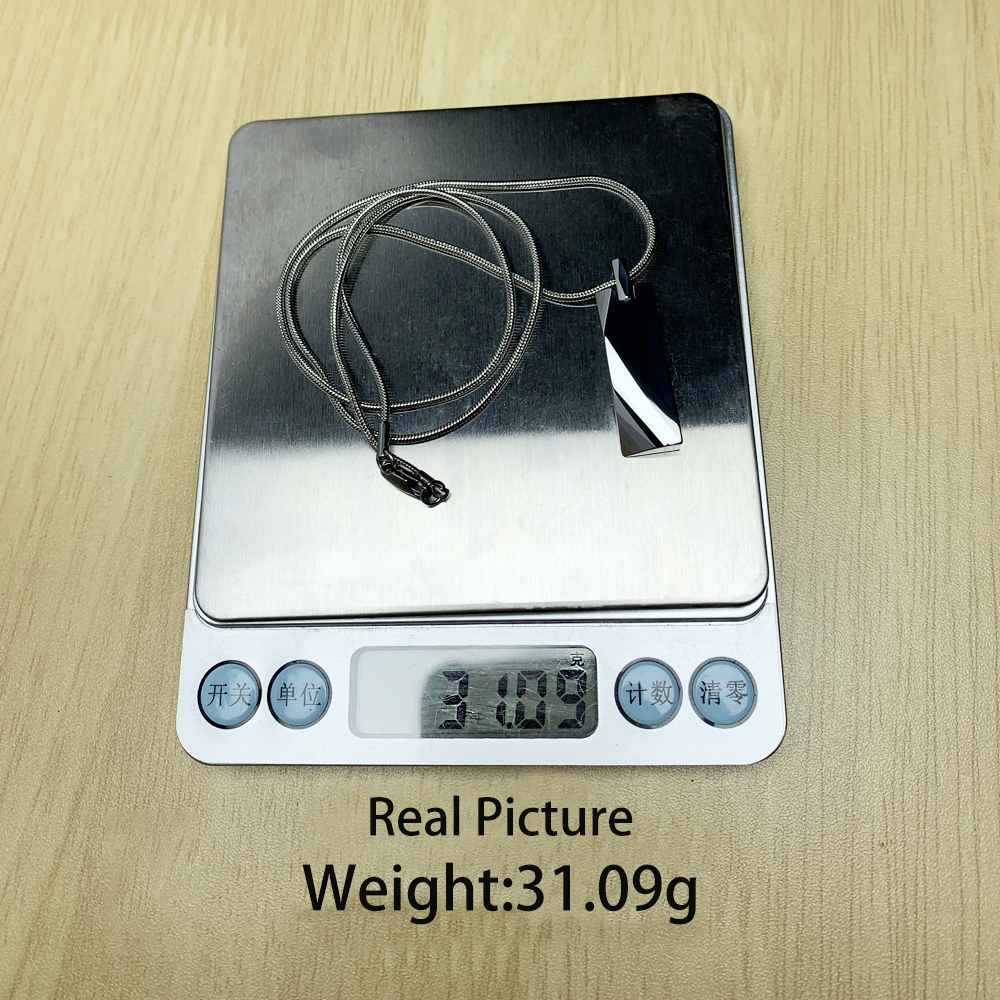Tungsten Carbide Pendants Men  - Name Necklace Custom ulasan dan harga