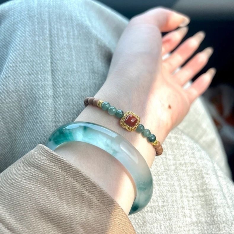 Natural jadeite bracelet ice g - Coordinates Bracelet ulasan dan harga