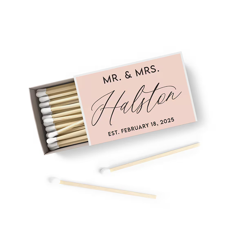 50/100PCS Personalized Matchbo - Personalised Candle Label ulasan dan harga