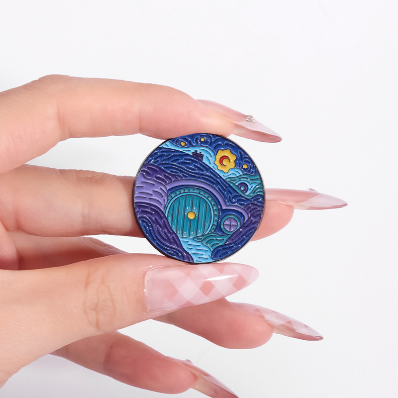 Night Sky Oil Painting Enamel  - Custom Night Sky ulasan dan harga