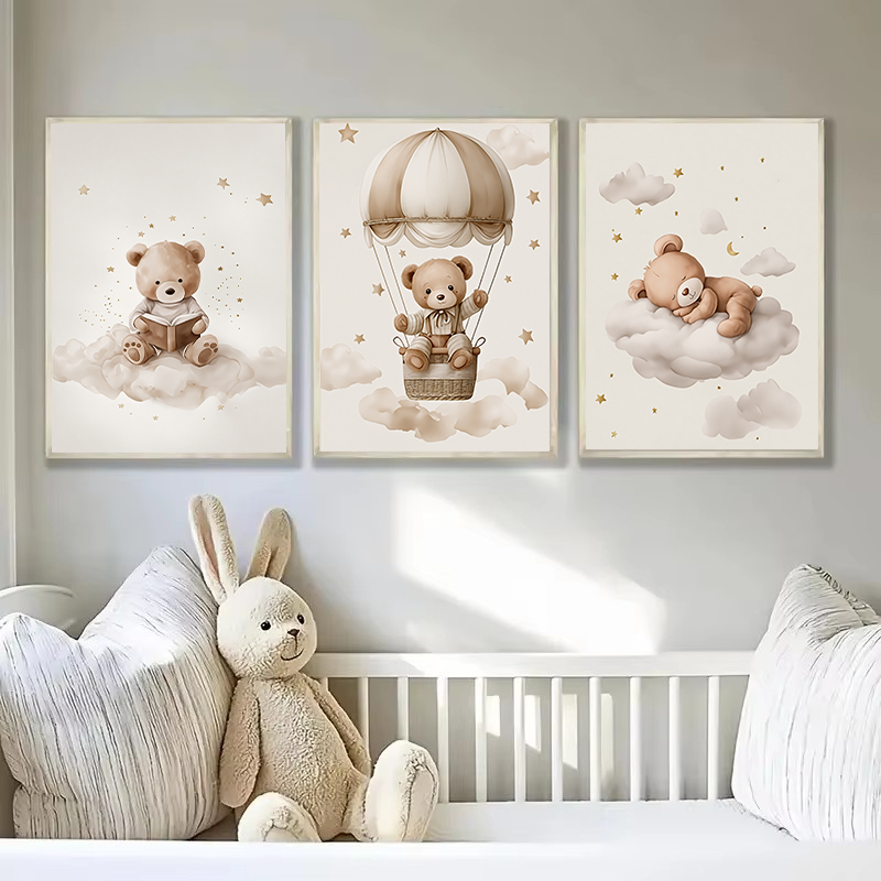 3pcs/set Bohemian Teddy Bear A - Personalized Name Box ulasan dan harga